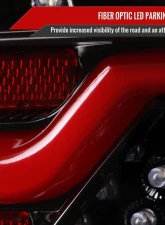 Spec-D Red LED Taillights (Jet Black Housing/Clear Lens) BMW E90 3-Series 2009-2011                                     - LT-E9009BKLED-SQ-TM - Image 3