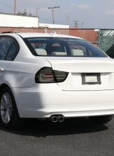Spec-D Red LED Taillights (Chrome Housing/Smoke Lens) BMW E90 3-Series 2009-2011                                     - LT-E9009GLED-SQ-TM - Image 9