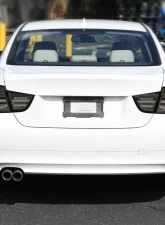 Spec-D Red LED Taillights (Chrome Housing/Smoke Lens) BMW E90 3-Series 2009-2011                                     - LT-E9009GLED-SQ-TM - Image 10