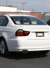 Spec-D Red LED Taillights (Chrome Housing/Red Smoke Lens) BMW E90 3-Series 2009-2011                                     - LT-E9009RGLED-SQ-TM - Image 9