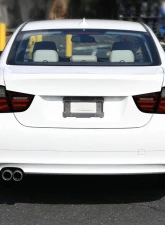 Spec-D Red LED Taillights (Chrome Housing/Red Smoke Lens) BMW E90 3-Series 2009-2011                                     - LT-E9009RGLED-SQ-TM - Image 10