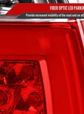 Spec-D Red LED Taillights (Chrome Housing/Red Clear Lens) BMW E90 3-Series 2009-2011                                     - LT-E9009RLED-SQ-TM - Image 3