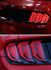 Spec-D Sequential Signal LED Taillights (Glossy Black Housing/Smoke Lens) Ford Mustang 2015-2023                                     - LT-MST15BBLED-SQ-FS - Image 12