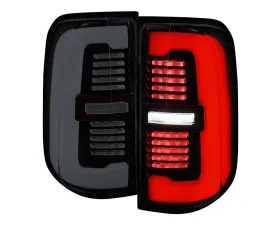 Spec-D Taillights (Glossy Black Housing / Smoked Lens) Dodge Ram 1500 2019-2024