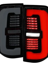 Spec-D Taillights (Glossy Black Housing / Smoked Lens) Dodge Ram 1500 2019-2024                                     - LT-RAM1915BBLD-SQ-RS - Image 12