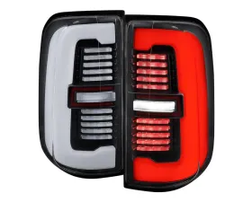 Spec-D Taillights (Black Housing / Clear Lens) Dodge Ram 1500 2019-2024