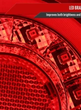 Spec-D Red LED Tailligths (Chrome Housing/Red Lens) Nissan 180SX | 240SX 1991-1998                                     - LT-SX18096RLED-TM - Image 4
