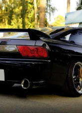 Spec-D Red LED Tailligths (Chrome Housing/Red Lens) Nissan 180SX | 240SX 1991-1998                                     - LT-SX18096RLED-TM - Image 10