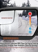 Spec-D Black Side Mirrors w/ LED Turn Signal & Puddle Light Ford F150 2007-2014                                     - RMV-F15007HPLED-FS - Image 11