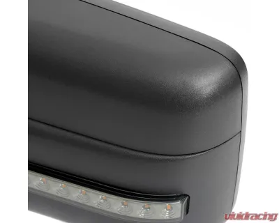 Spec-D Black Side Mirrors w/ LED Turn Signal & Puddle Light Ford F150 2007-2014 - RMV-F15007HPLED-FS