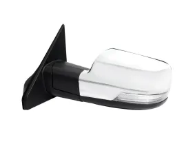 Spec-D Chrome Auto-Fold Side Mirror w/ LED Puddle & Turn Signal Light - Driver Side Only Dodge Ram 1500 2019-2024