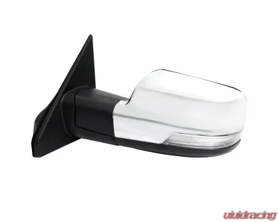 Spec-D Chrome Auto-Fold Side Mirror w/ LED Puddle & Turn Signal Light - Driver Side Only Dodge Ram 1500 2019-2024 - RMV-RAM1915CHPATL-FS