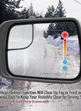 Spec-D Chrome Auto-Fold Side Mirror w/ LED Puddle & Turn Signal Light - Driver Side Only Dodge Ram 1500 2019-2024                                     - RMV-RAM1915CHPATL-FS - Image 11