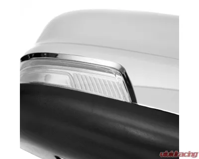 Spec-D Chrome Auto-Fold Side Mirror w/ LED Puddle & Turn Signal Light - Passenger Side Only Dodge Ram 1500 2019-2024 - RMV-RAM1915CHPATR-FS