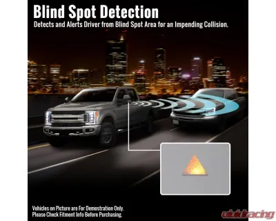 Spec-D Black Manual-Fold Side Mirror w/ LED Puddle & Turn Signal Light - Passenger Side Only Dodge Ram 1500 2019-2024 - RMV-RAM1915HP-FS-R