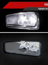 Spec-D Black Manual-Fold Side Mirror w/ LED Puddle & Turn Signal Light - Passenger Side Only Dodge Ram 1500 2019-2024                                     - RMV-RAM1915HP-FS-R - Image 4