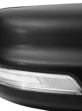 Spec-D Black Manual-Fold Side Mirror w/ LED Puddle & Turn Signal Light - Passenger Side Only Dodge Ram 1500 2019-2024                                     - RMV-RAM1915HP-FS-R - Image 6