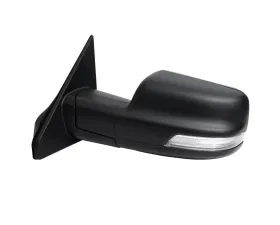 Spec-D Black Auto-Fold Side Mirror w/ LED Puddle & Turn Signal Light - Driver Side Only Dodge Ram 1500 2019-2024