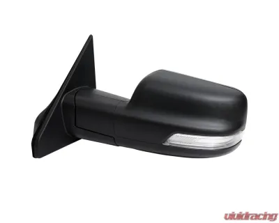 Spec-D Black Auto-Fold Side Mirror w/ LED Puddle & Turn Signal Light - Driver Side Only Dodge Ram 1500 2019-2024 - RMV-RAM1915HPATL-FS