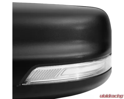 Spec-D Black Auto-Fold Side Mirror w/ LED Puddle & Turn Signal Light - Driver Side Only Dodge Ram 1500 2019-2024 - RMV-RAM1915HPATL-FS