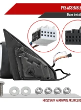 Spec-D Black Auto-Fold Side Mirror w/ LED Puddle & Turn Signal Light - Driver Side Only Dodge Ram 1500 2019-2024                                     - RMV-RAM1915HPATL-FS - Image 7
