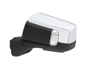 Spec-D Chrome Manual-Fold Side Mirror w/ LED Puddle & Turn Signal Light - Driver Side Only GMC Sierra 1500 2019-2024
