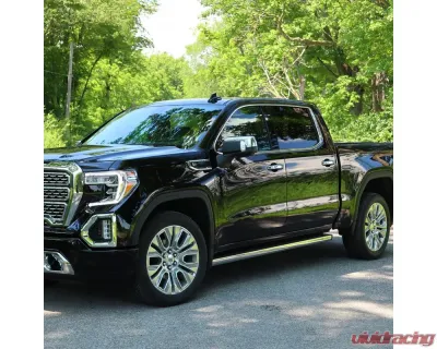 Spec-D Chrome Manual-Fold Side Mirror w/ LED Puddle & Turn Signal Light - Driver Side Only GMC Sierra 1500 2019-2024 - RMV-SIE1915CHP-FS-L