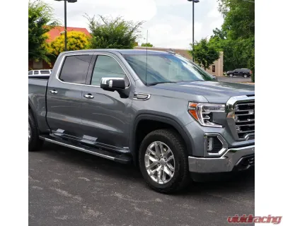 Spec-D Chrome Manual-Fold Side Mirror w/ LED Puddle & Turn Signal Light - Passenger Side Only GMC Sierra 1500 2019-2024 - RMV-SIE1915CHP-FS-R