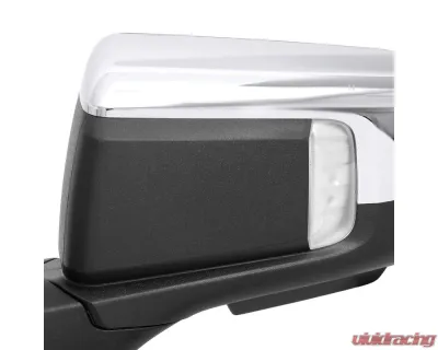 Spec-D Chrome Auto-Fold Side Mirror w/ LED Puddle & Turn Signal Light - Driver Side Only GMC Sierra 1500 2019-2024 - RMV-SIE1915CHPATL-FS