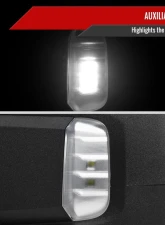 Spec-D Black Manual-Fold Side Mirror w/ LED Puddle & Turn Signal Light - Driver Side Only GMC Sierra 1500 2019-2024                                     - RMV-SIE1915HP-FS-L - Image 3