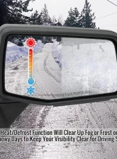 Spec-D Black Manual-Fold Side Mirror w/ LED Puddle & Turn Signal Light - Passenger Side Only GMC Sierra 1500 2019-2024                                     - RMV-SIE1915HP-FS-R - Image 11