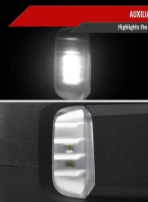 Spec-D Black Manual-Fold Side Mirror w/ LED Puddle & Turn Signal Light - Passenger Side Only GMC Sierra 1500 2019-2024                                     - RMV-SIE1915HP-FS-R - Image 3