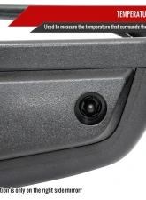 Spec-D Black Manual-Fold Side Mirror w/ LED Puddle & Turn Signal Light - Passenger Side Only GMC Sierra 1500 2019-2024                                     - RMV-SIE1915HP-FS-R - Image 6