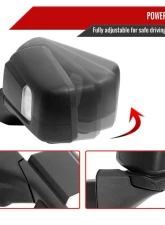 Spec-D Black Auto-Fold Side Mirror w/ LED Puddle & Turn Signal Light - Driver Side Only GMC Sierra 1500 2019-2024                                     - RMV-SIE1915HPATL-FS - Image 2