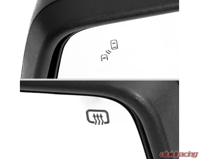 Spec-D Black Auto-Fold Side Mirror w/ LED Puddle & Turn Signal Light - Driver Side Only GMC Sierra 1500 2019-2024 - RMV-SIE1915HPATL-FS