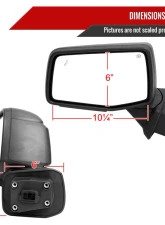 Spec-D Black Auto-Fold Side Mirror w/ LED Puddle & Turn Signal Light - Driver Side Only GMC Sierra 1500 2019-2024                                     - RMV-SIE1915HPATL-FS - Image 8