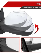 Spec-D Chrome Auto-Fold Side Mirror w/ LED Puddle & Turn Signal Light - Driver Side Only Chevrolet | GMC 2007-2013                                     - RMV-SIV07CHP-AT-FS-L - Image 2