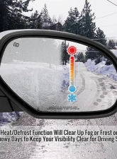 Spec-D Chrome Auto-Fold Side Mirror w/ LED Puddle & Turn Signal Light - Passenger Side Only Chevrolet | GMC 2007-2013                                     - RMV-SIV07CHP-AT-FS-R - Image 11