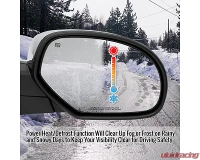 Spec-D Chrome Auto-Fold Side Mirror w/ LED Puddle & Turn Signal Light - Passenger Side Only Chevrolet | GMC 2007-2013 - RMV-SIV07CHP-AT-FS-R