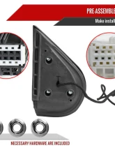 Spec-D Black Auto-Fold Side Mirror w/ LED Puddle & Turn Signal Light - Driver Side Only Chevrolet | GMC 2007-2013                                     - RMV-SIV07HP-AT-FS-L - Image 7