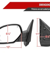 Spec-D Black Auto-Fold Side Mirror w/ LED Puddle & Turn Signal Light - Driver Side Only Chevrolet | GMC 2007-2013                                     - RMV-SIV07HP-AT-FS-L - Image 8