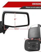 Spec-D Chrome Manual-Fold Side Mirror w/ LED Puddle & Turn Signal Light - Passenger Side Only Chevrolet Silverado 1500 2019-2024                                     - RMV-SIV1915CHP-FS-R - Image 8