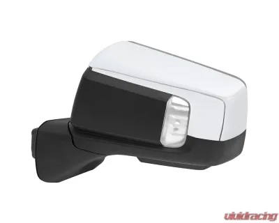 Spec-D Chrome Auto-Fold Side Mirror w/ LED Puddle & Turn Signal Light - Driver Side Only Chevrolet Silverado 1500 2019-2024 - RMV-SIV1915CHPATL-FS