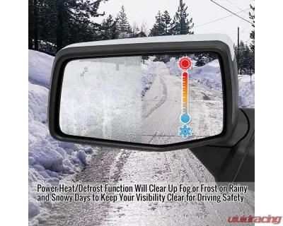 Spec-D Chrome Auto-Fold Side Mirror w/ LED Puddle & Turn Signal Light - Driver Side Only Chevrolet Silverado 1500 2019-2024 - RMV-SIV1915CHPATL-FS