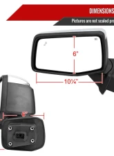Spec-D Chrome Auto-Fold Side Mirror w/ LED Puddle & Turn Signal Light - Driver Side Only Chevrolet Silverado 1500 2019-2024                                     - RMV-SIV1915CHPATL-FS - Image 8