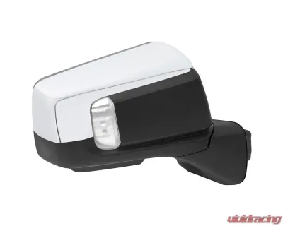 Spec-D Chrome Auto-Fold Side Mirror w/ LED Puddle & Turn Signal Light - Passenger Side Only Chevrolet Silverado 1500 2019-2024 - RMV-SIV1915CHPATR-FS