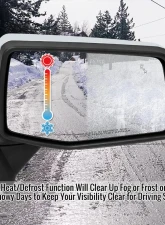 Spec-D Chrome Auto-Fold Side Mirror w/ LED Puddle & Turn Signal Light - Passenger Side Only Chevrolet Silverado 1500 2019-2024                                     - RMV-SIV1915CHPATR-FS - Image 11
