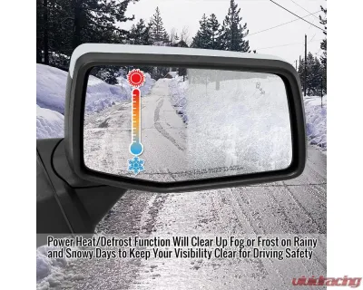 Spec-D Chrome Auto-Fold Side Mirror w/ LED Puddle & Turn Signal Light - Passenger Side Only Chevrolet Silverado 1500 2019-2024 - RMV-SIV1915CHPATR-FS
