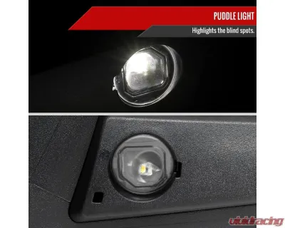 Spec-D Chrome Auto-Fold Side Mirror w/ LED Puddle & Turn Signal Light - Passenger Side Only Chevrolet Silverado 1500 2019-2024 - RMV-SIV1915CHPATR-FS