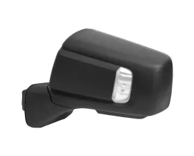 Spec-D Black Auto-Fold Side Mirror w/ LED Puddle & Turn Signal Light - Driver Side Only Chevrolet Silverado 1500 2019-2024